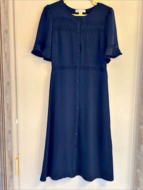 Montea Los Angeles Black Maxi Dress Size XL Like New